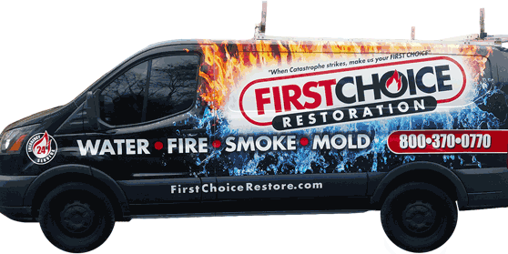 Wind and Storm Damage Restoration in Philadelphia, PA – First Choice Restoration – Company Truck Image
