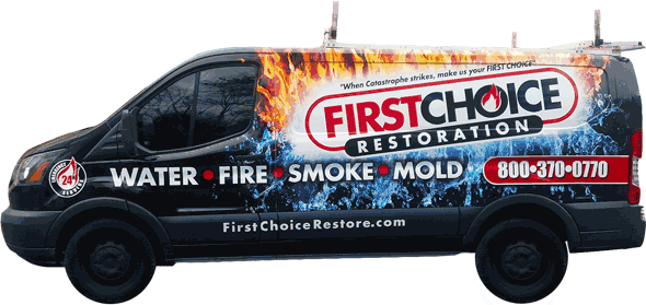 Wind and Storm Damage Restoration in Philadelphia, PA – First Choice Restoration – Company Truck Image