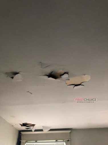 Disaster Restoration Services in Philadelphia, PA – First Choice Restoration – Ceiling Damage
