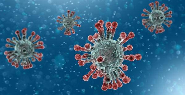 Coronavirus Sanitation Service - Virus Cell Image